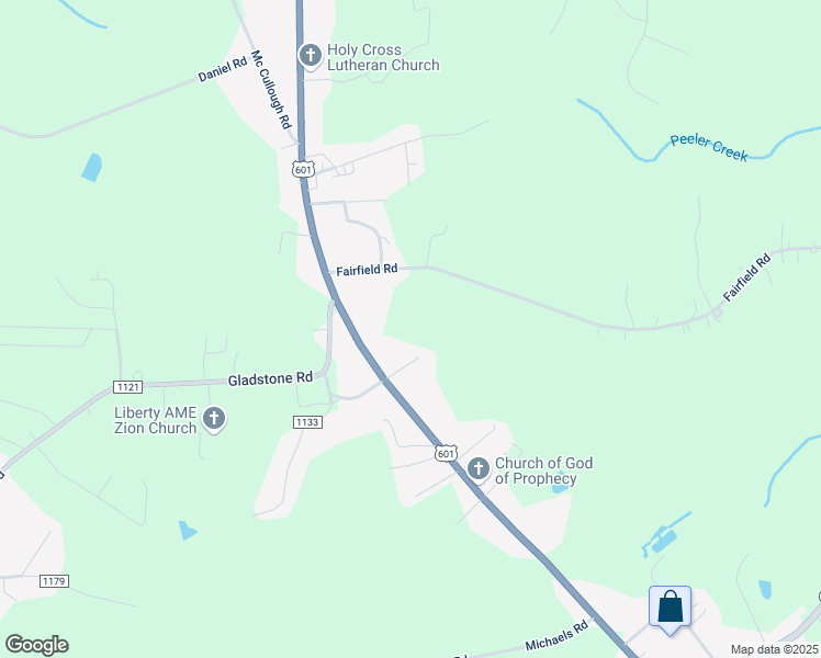 map of restaurants, bars, coffee shops, grocery stores, and more near 2131 U.S. 601 in Mocksville