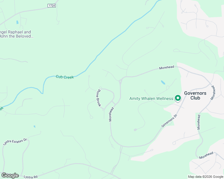 map of restaurants, bars, coffee shops, grocery stores, and more near 19016 Stone Brook in Chapel Hill
