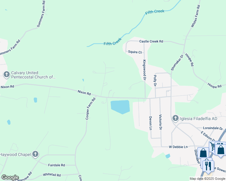 map of restaurants, bars, coffee shops, grocery stores, and more near 329 Nixon Road in Statesville