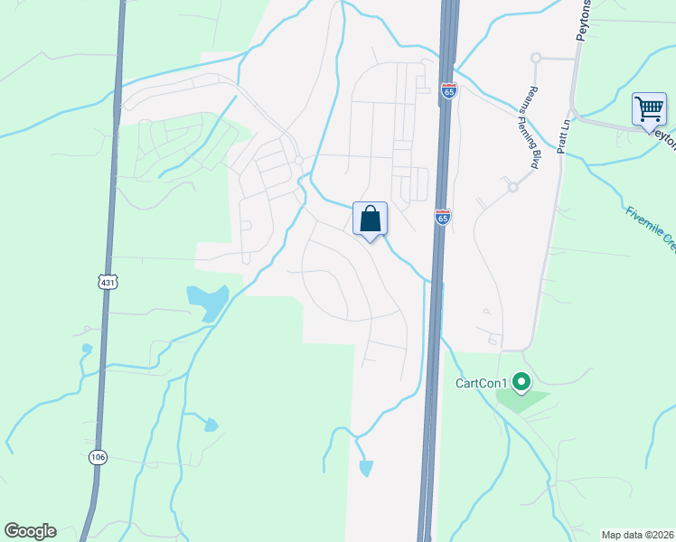 map of restaurants, bars, coffee shops, grocery stores, and more near 4007 Mossy Rock Lane in Franklin