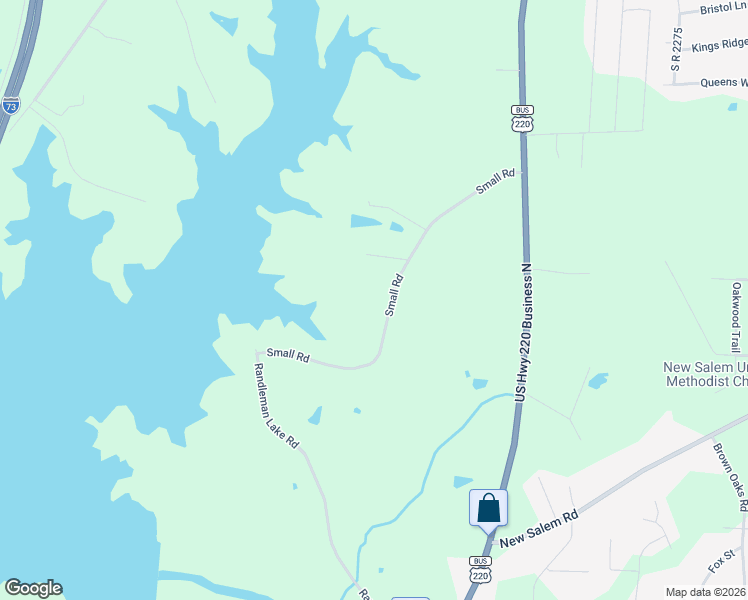 map of restaurants, bars, coffee shops, grocery stores, and more near 360 Small Road in Randleman