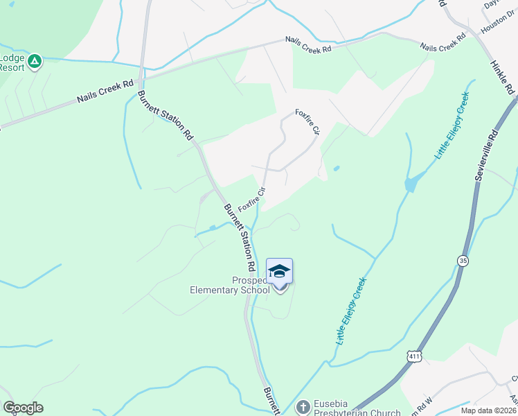 map of restaurants, bars, coffee shops, grocery stores, and more near 1416 Foxfire Circle in Seymour