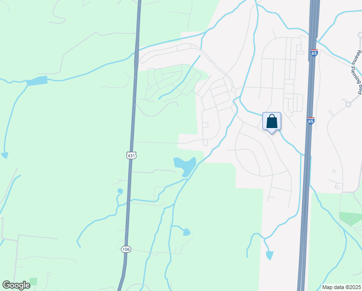 map of restaurants, bars, coffee shops, grocery stores, and more near 104 Crystal Falls Circle in Franklin