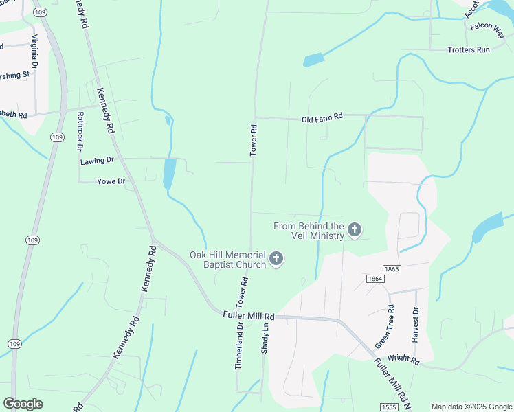 map of restaurants, bars, coffee shops, grocery stores, and more near 1605 Tower Road in Thomasville