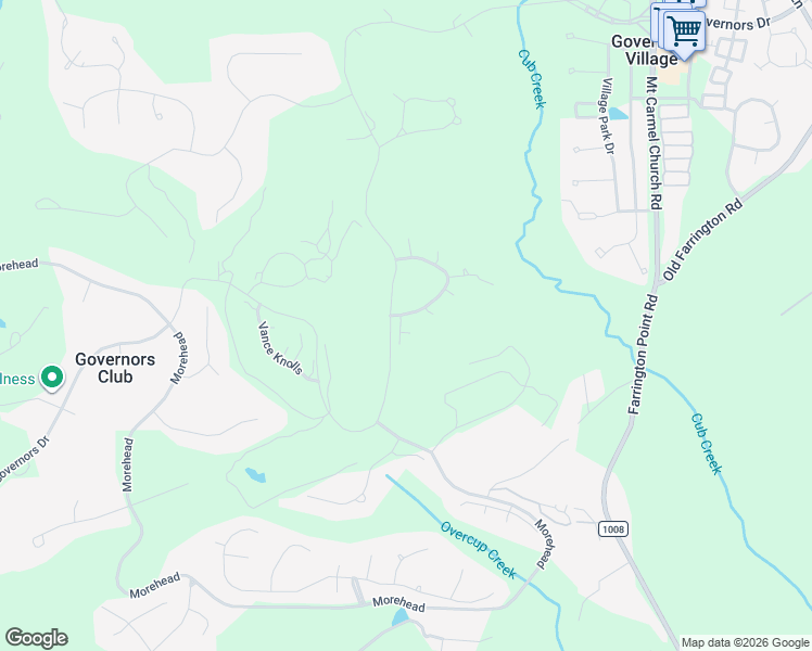 map of restaurants, bars, coffee shops, grocery stores, and more near 76504 Rice in Chapel Hill