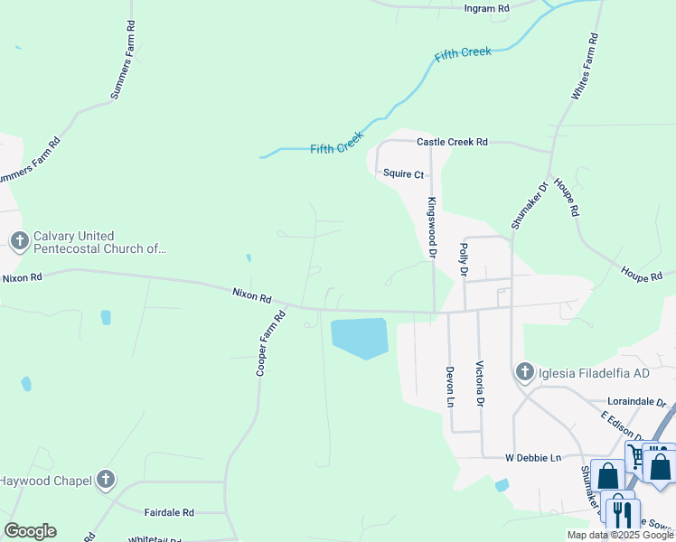map of restaurants, bars, coffee shops, grocery stores, and more near 329 Nixon Road in Statesville