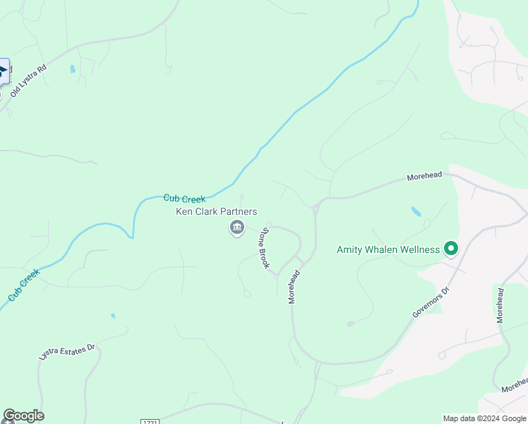 map of restaurants, bars, coffee shops, grocery stores, and more near 19032 Stone Brook in Chapel Hill