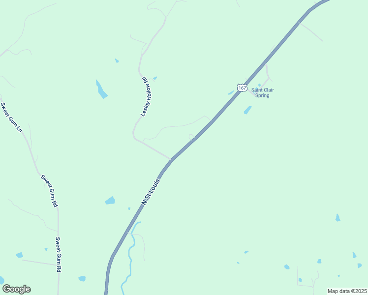 map of restaurants, bars, coffee shops, grocery stores, and more near 4501-4621 North Saint Louis Street in Batesville