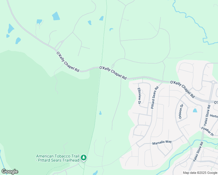 map of restaurants, bars, coffee shops, grocery stores, and more near 38 Chatham Glen Drive in Durham