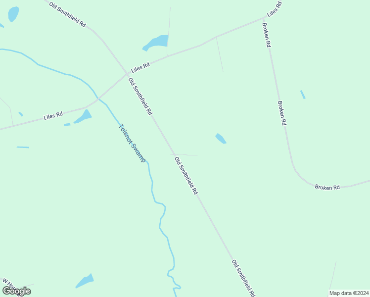 map of restaurants, bars, coffee shops, grocery stores, and more near 7781 Old Smithfield Road in Bailey