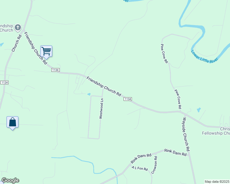 map of restaurants, bars, coffee shops, grocery stores, and more near 1560 Friendship Church Road in Taylorsville