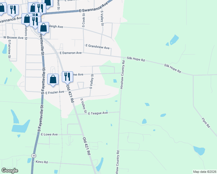 map of restaurants, bars, coffee shops, grocery stores, and more near 566 East Kime Avenue in Liberty