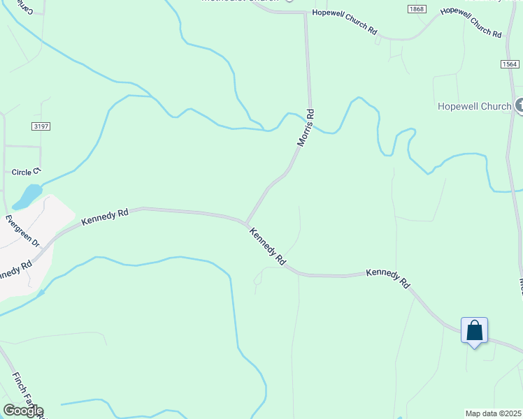 map of restaurants, bars, coffee shops, grocery stores, and more near 3634 Morris Road in Trinity