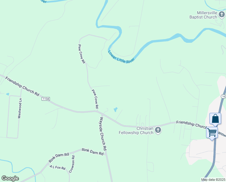 map of restaurants, bars, coffee shops, grocery stores, and more near 132 Pine Cove Road in Township of Taylorsville