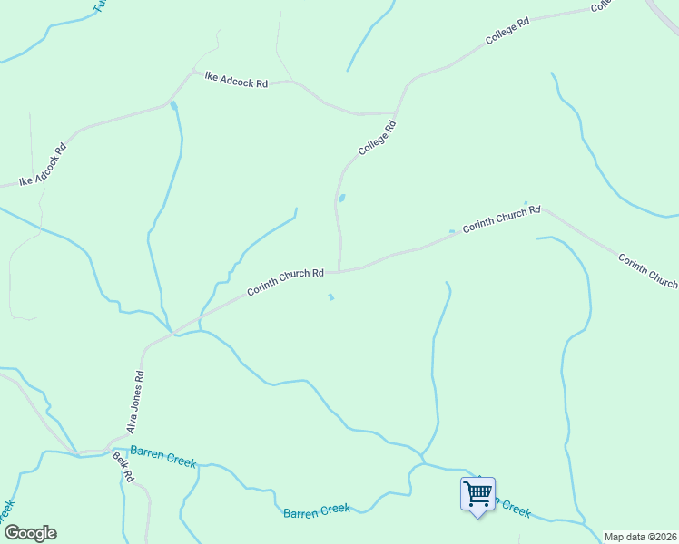 map of restaurants, bars, coffee shops, grocery stores, and more near 1866 Corinth Church Road in Rock Island
