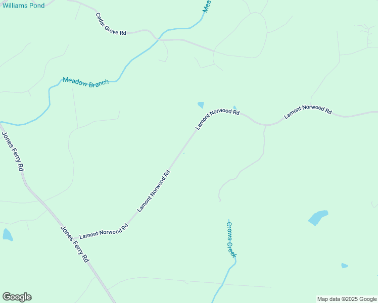 map of restaurants, bars, coffee shops, grocery stores, and more near 843 Lamont Norwood Road in Pittsboro