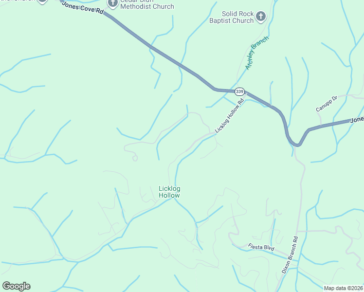 map of restaurants, bars, coffee shops, grocery stores, and more near 1309 Licklog Hollow Rd in Sevierville