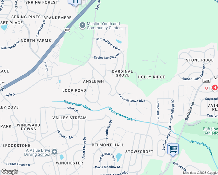 map of restaurants, bars, coffee shops, grocery stores, and more near 5325 Marthonna Way in Raleigh