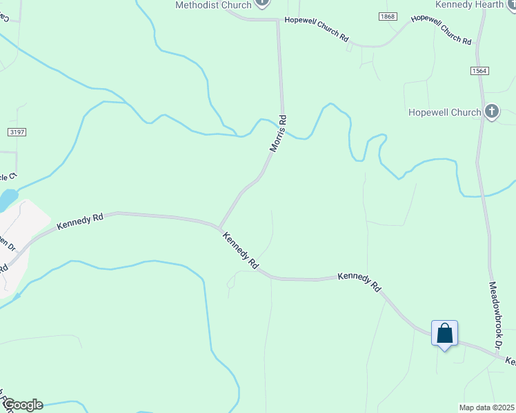 map of restaurants, bars, coffee shops, grocery stores, and more near 3634 Morris Road in Trinity