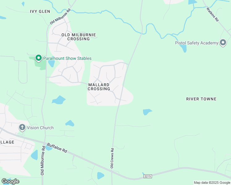 map of restaurants, bars, coffee shops, grocery stores, and more near 2112 Ruddy Road in Raleigh