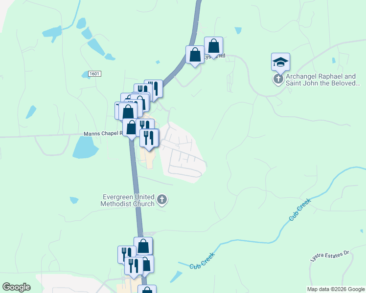 map of restaurants, bars, coffee shops, grocery stores, and more near 350 Plaza Drive in Chapel Hill