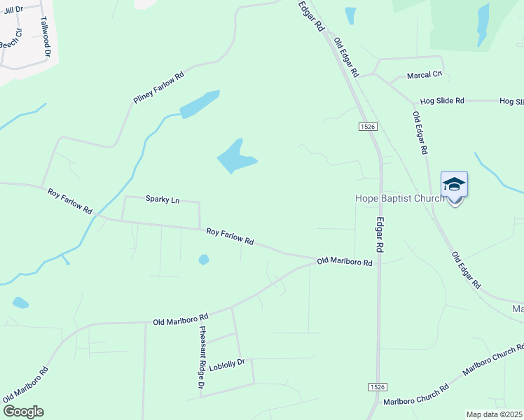 map of restaurants, bars, coffee shops, grocery stores, and more near 3292 Roy Farlow Road in Sophia
