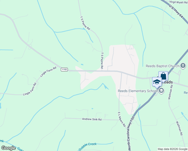 map of restaurants, bars, coffee shops, grocery stores, and more near 5267 West Old Highway 64 in Lexington