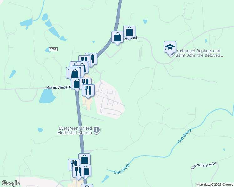 map of restaurants, bars, coffee shops, grocery stores, and more near 360 Plaza Drive in Chapel Hill