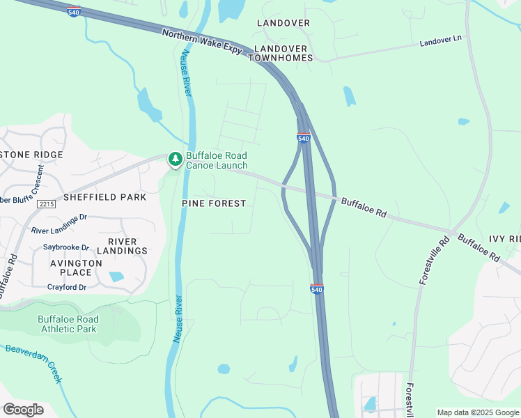 map of restaurants, bars, coffee shops, grocery stores, and more near 4916 Pine Drive in Raleigh