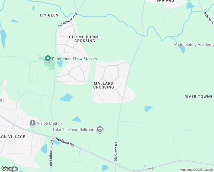 map of restaurants, bars, coffee shops, grocery stores, and more near 2205 Ruddy Road in Raleigh
