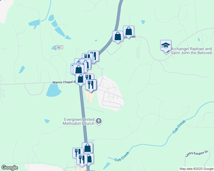 map of restaurants, bars, coffee shops, grocery stores, and more near 245 Plaza Drive in Chapel Hill