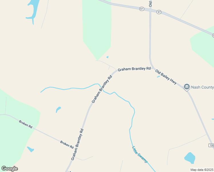 map of restaurants, bars, coffee shops, grocery stores, and more near 8473 Graham Brantley Road in Bailey