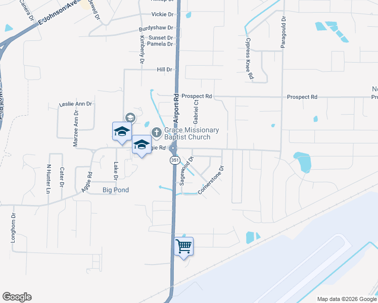 map of restaurants, bars, coffee shops, grocery stores, and more near 4005 Sandstone Drive in Jonesboro