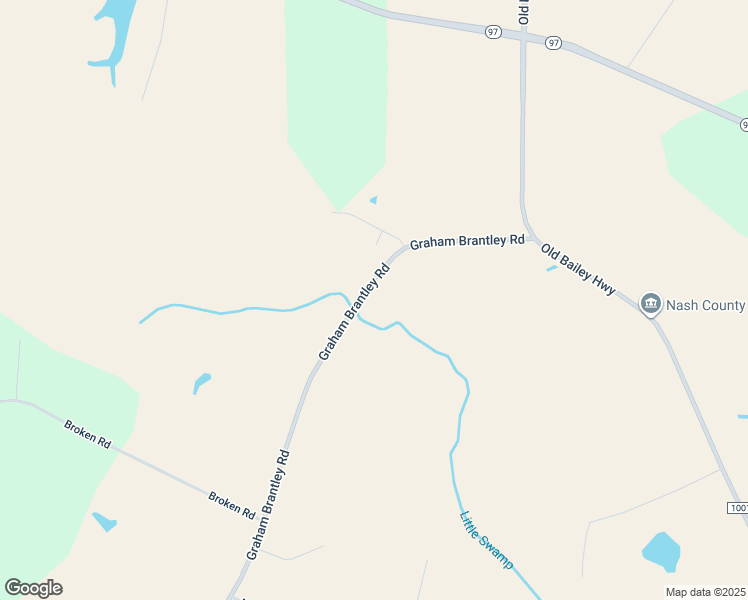 map of restaurants, bars, coffee shops, grocery stores, and more near 8473 Graham Brantley Road in Bailey