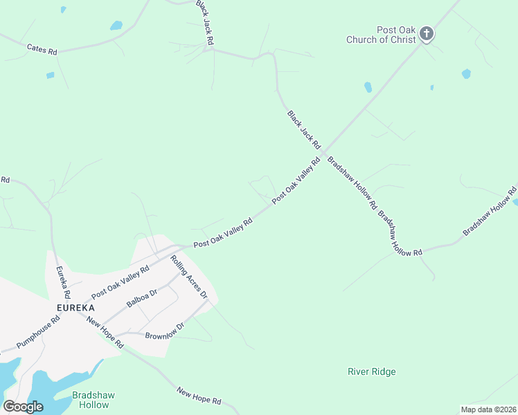 map of restaurants, bars, coffee shops, grocery stores, and more near 1464 Post Oak Valley Road in Rockwood