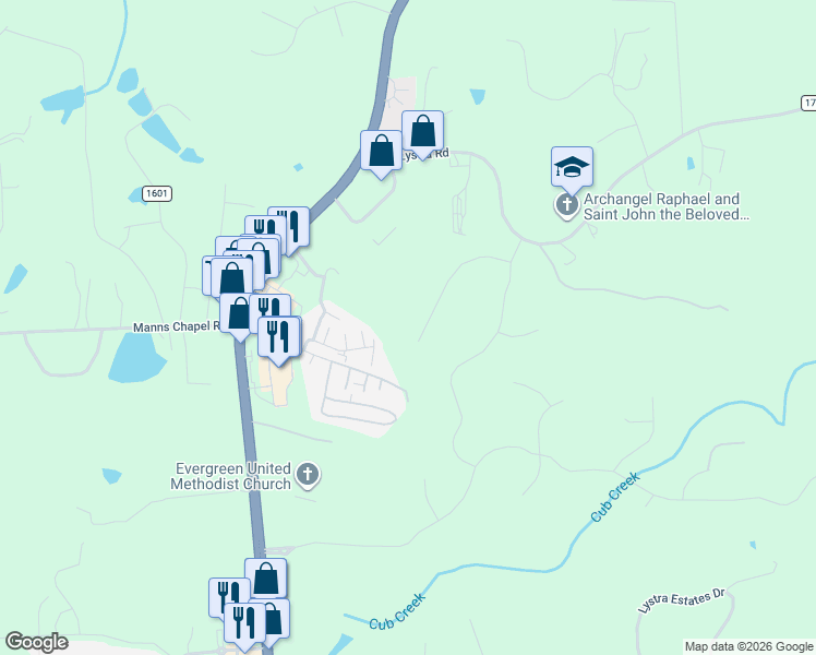 map of restaurants, bars, coffee shops, grocery stores, and more near 295 Plaza Drive in Chapel Hill