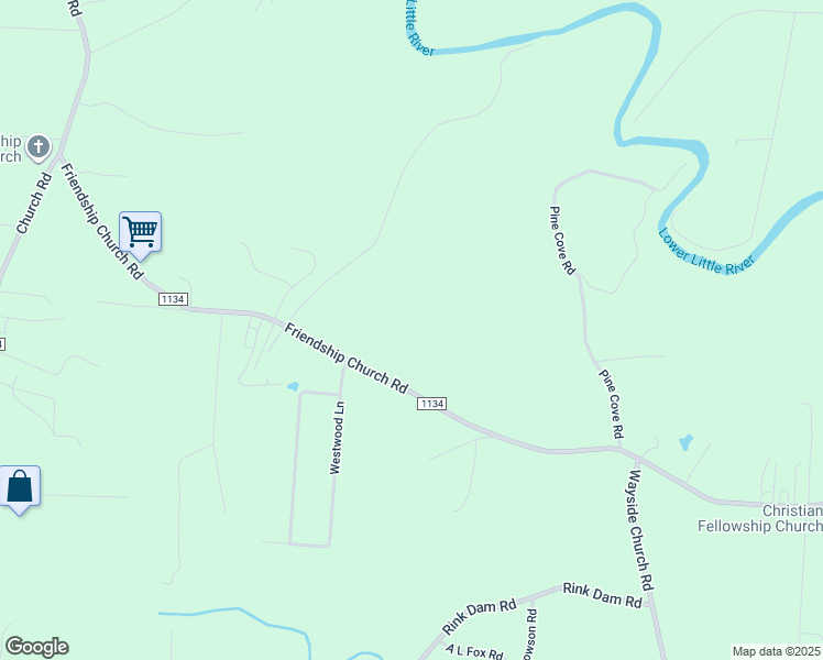 map of restaurants, bars, coffee shops, grocery stores, and more near 1560 Friendship Church Road in Taylorsville