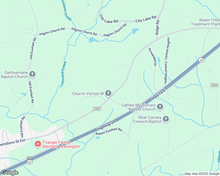 map of restaurants, bars, coffee shops, grocery stores, and more near 1869 Greensboro Street Extension in Lexington
