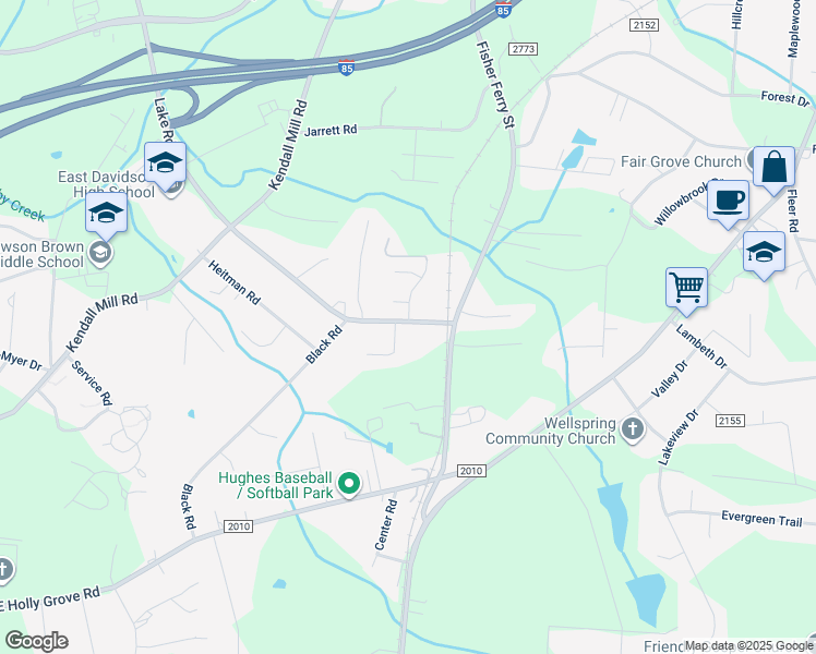 map of restaurants, bars, coffee shops, grocery stores, and more near 1978 Lake Road in Thomasville