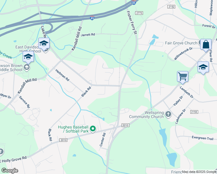 map of restaurants, bars, coffee shops, grocery stores, and more near 1978 Lake Road in Thomasville