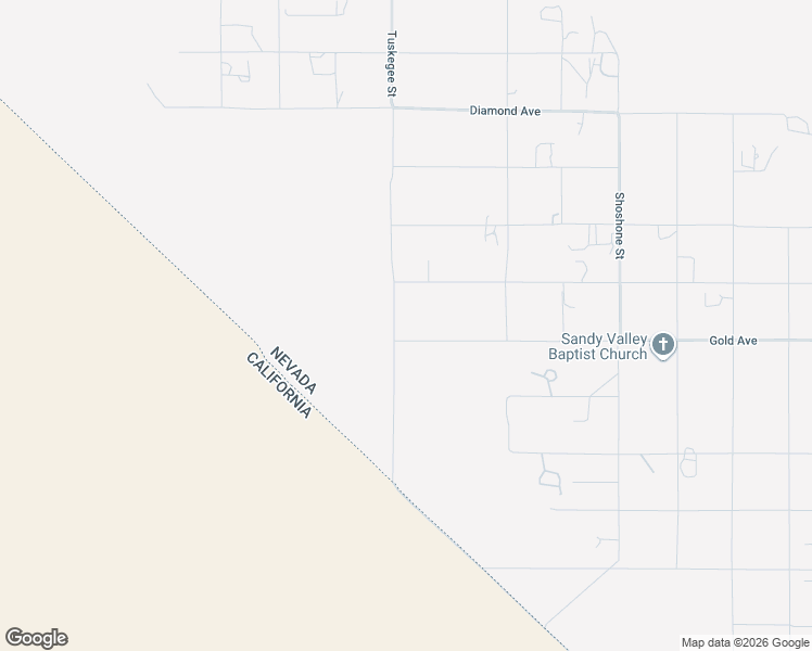 map of restaurants, bars, coffee shops, grocery stores, and more near 2950 Gold Avenue in Sandy Valley