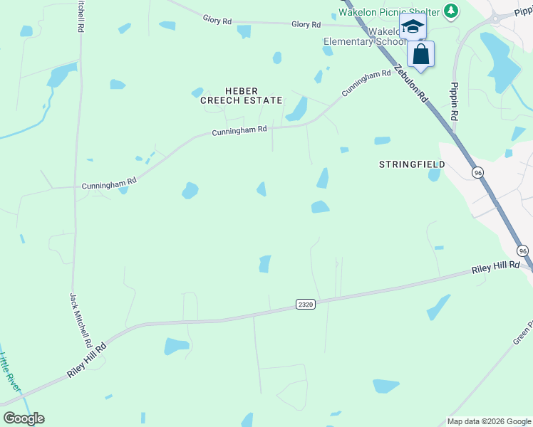 map of restaurants, bars, coffee shops, grocery stores, and more near 8337 Riley Hill Road in Zebulon