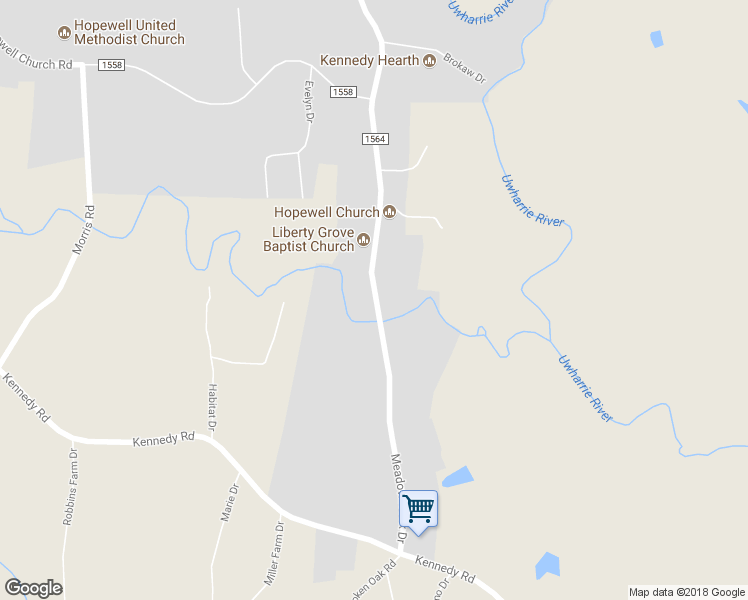 map of restaurants, bars, coffee shops, grocery stores, and more near 3759 Meadowbrook Drive in Trinity