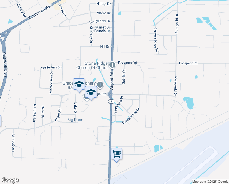 map of restaurants, bars, coffee shops, grocery stores, and more near 402 Airport Road in Jonesboro