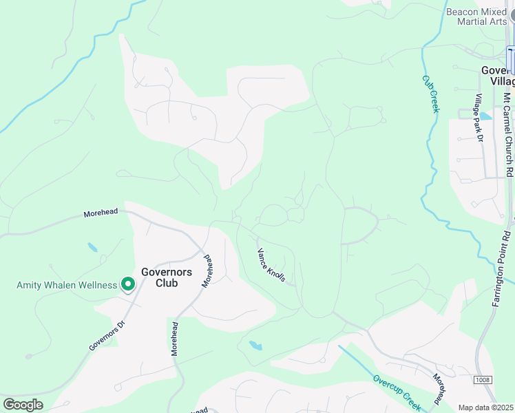map of restaurants, bars, coffee shops, grocery stores, and more near 11469 Club Drive in Chapel Hill