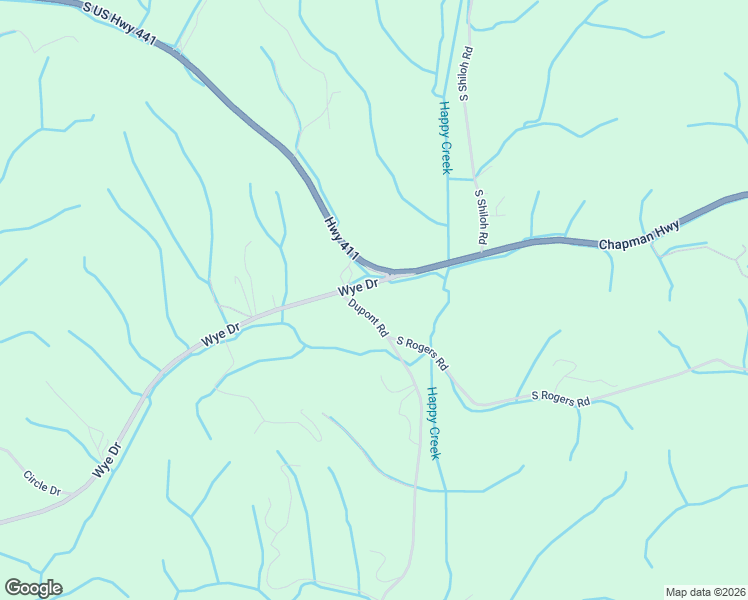 map of restaurants, bars, coffee shops, grocery stores, and more near 12591 Chapman Highway in Seymour