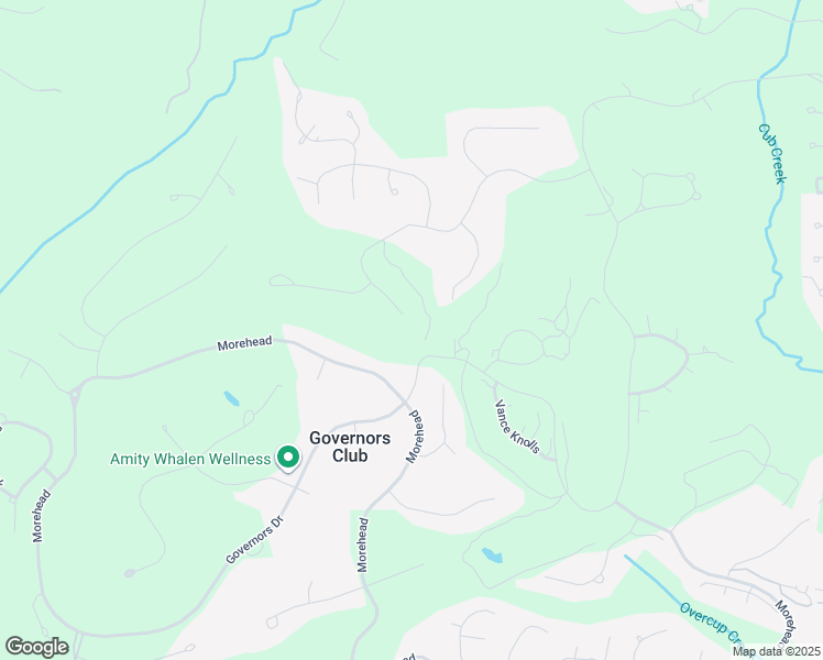 map of restaurants, bars, coffee shops, grocery stores, and more near 10417 Manly in Chapel Hill