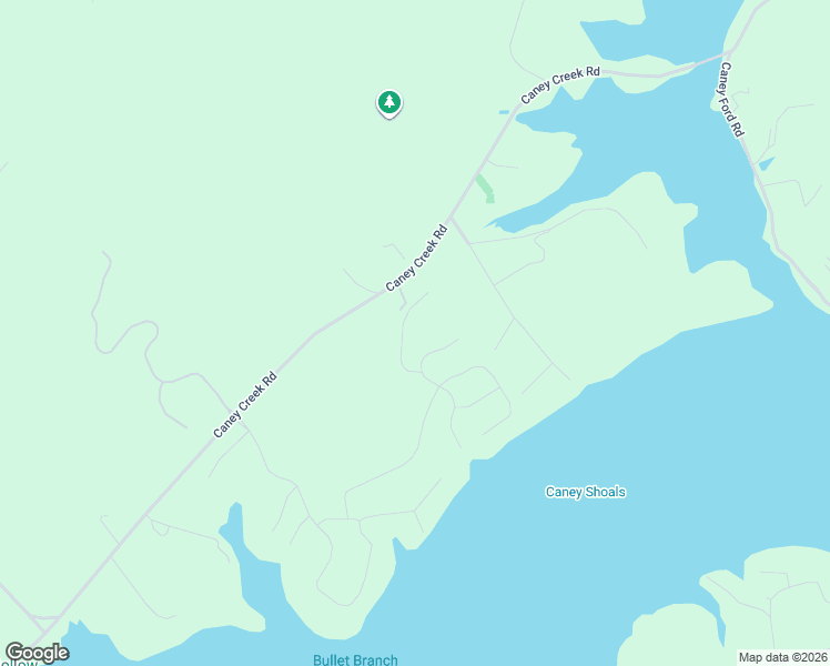 map of restaurants, bars, coffee shops, grocery stores, and more near 670 Caney Creek Road in Rockwood