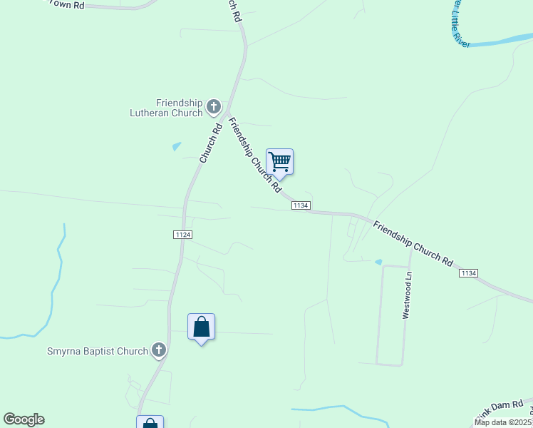 map of restaurants, bars, coffee shops, grocery stores, and more near 131 Paul Hefner Road in Taylorsville