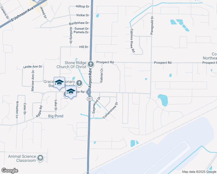 map of restaurants, bars, coffee shops, grocery stores, and more near 4204 Aggie Road in Jonesboro